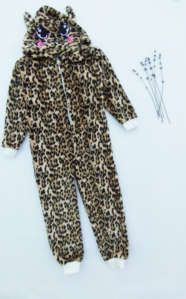 Кигуруми детский Леопард (от 110см до 140см рост)
