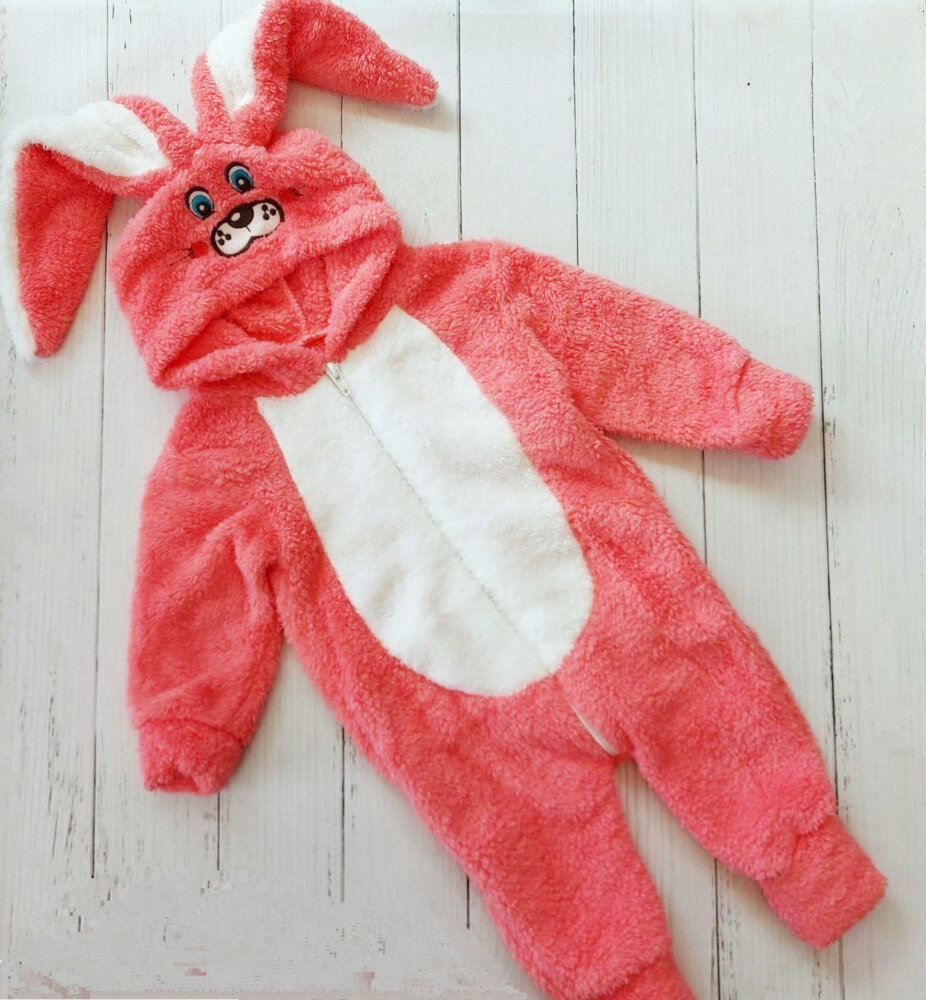 Кигуруми детский Зайка (от 85см до 115см рост)