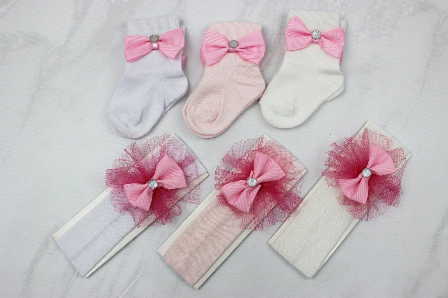 Шкарпетки і повязка дитяча Туреччина (0-6 міс)