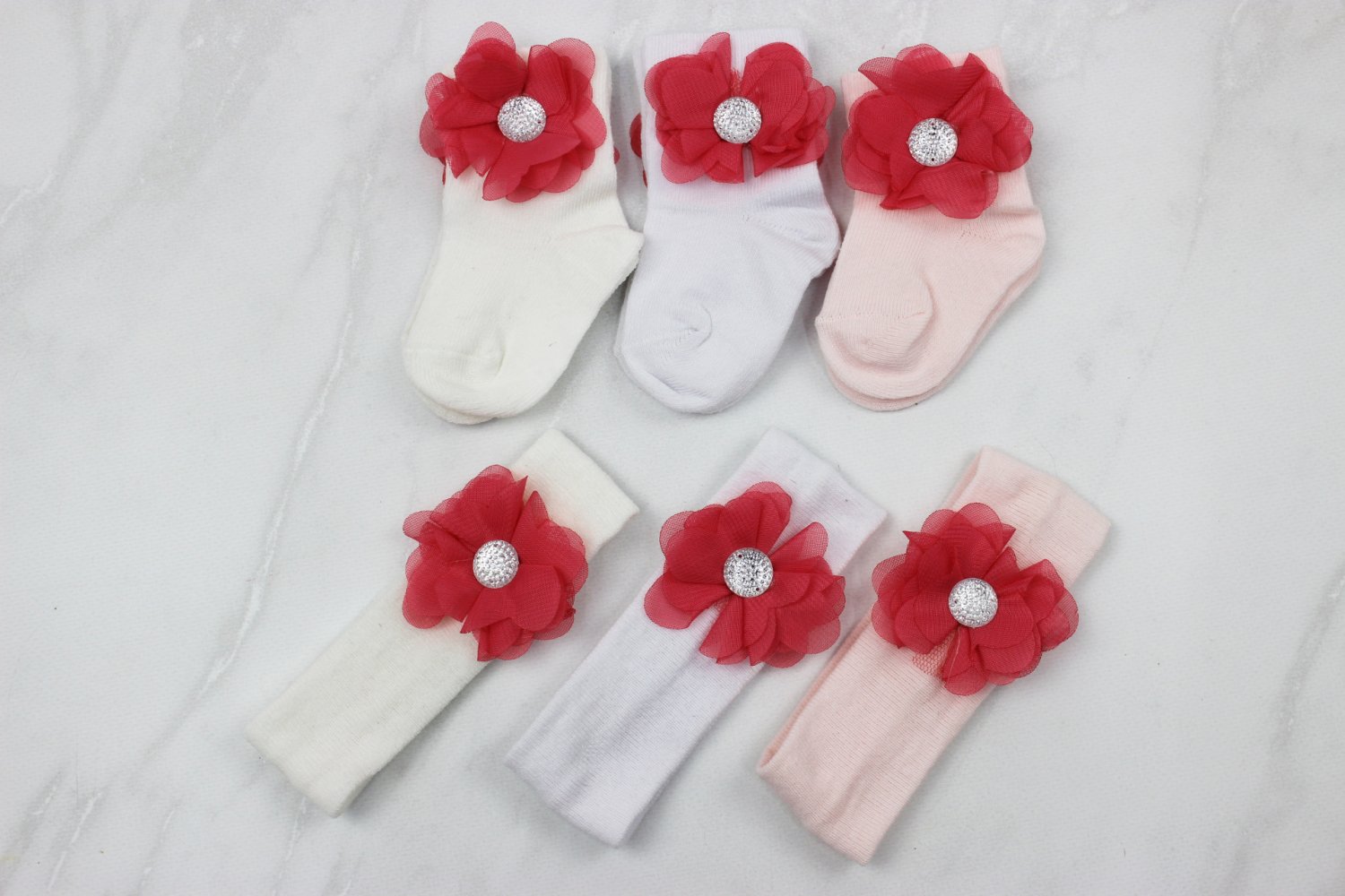 Шкарпетки і повязка дитяча Туреччина (0-6 міс)