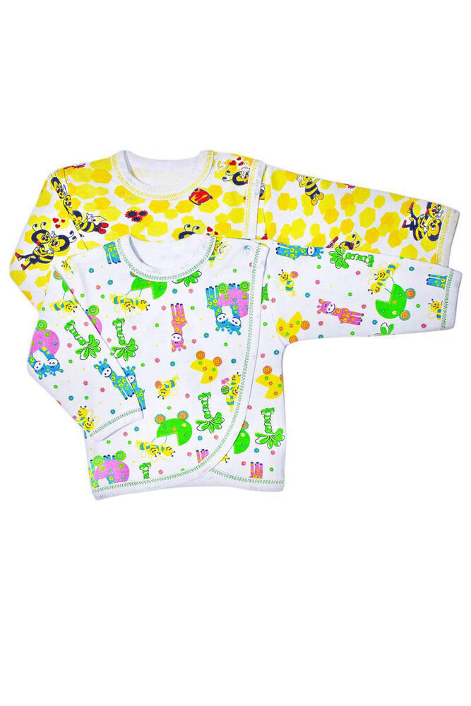 Распашонка ясельная с застежкой на плече